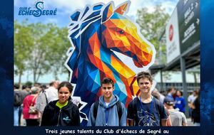 Trois jeunes talents du Club d'échecs de Segré au Championnat de France d'échecs jeunes 2026