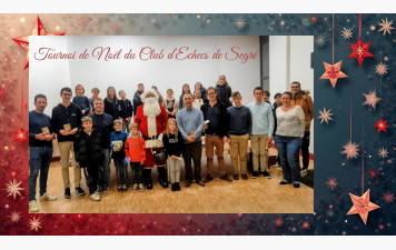 Tournoi de Noël du Club d’Échecs de Segré : un moment convivial en présence du Père Noël