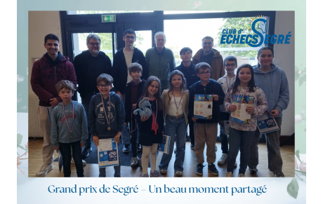 Grand Prix d’échecs du club de Segré — Samedi 11 avril 2026